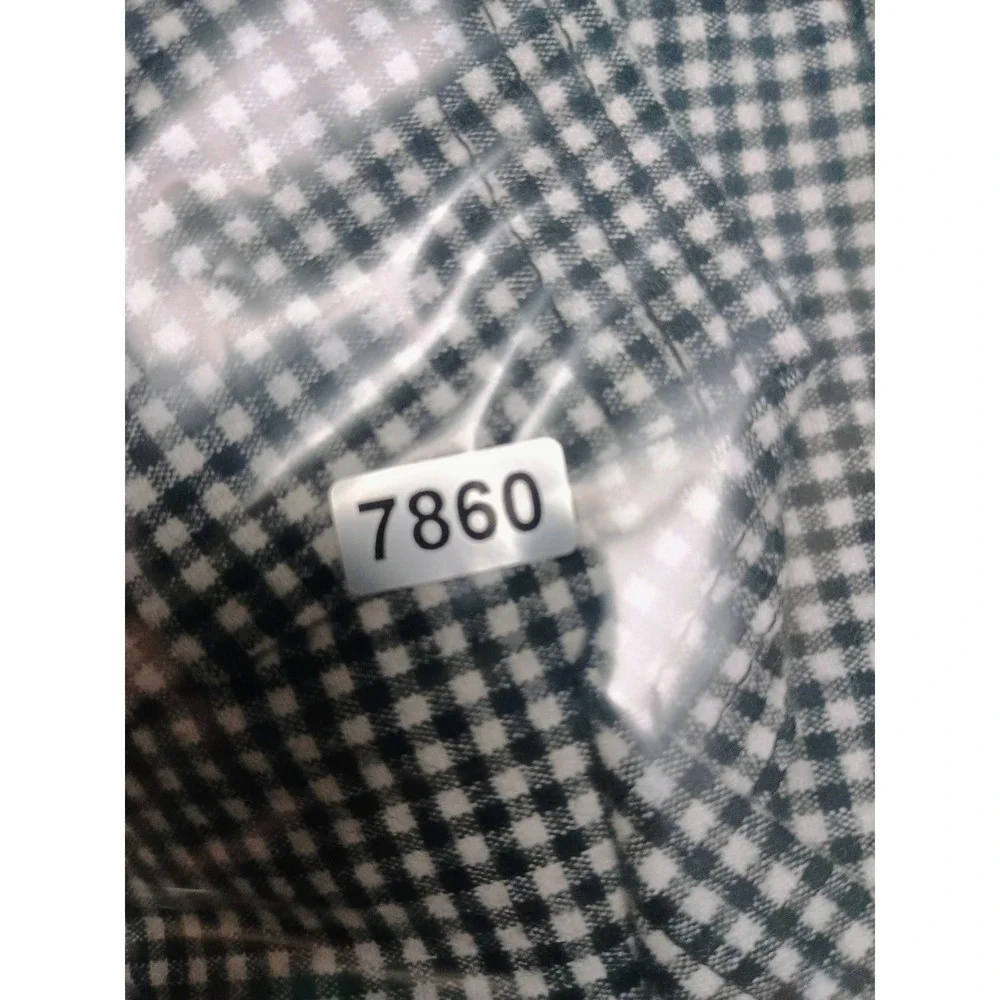 Dark Academia RQT Womens‎ XL Black White Gingham Check Button Up Stretch Jacket